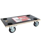 Toolland - QT111 Transport-Roller, Max Tragkraft 400 kg, 575 mm x 300 mm Abmessungen 175682, Mehrfarbig, (L x B) 575 mm x 300 mm