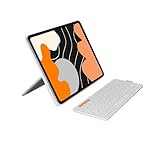 Logitech Flip Folio, Tastatur-Case für iPad Pro 13 Zoll (M4) und iPad Air 13 Zoll (M2 und M3) (2024, 2025) – Schutzcase mit verstaubarer Bluetooth-Tastatur, Multi-Device, DEU QWERTZ-Layout – Hellgrau
