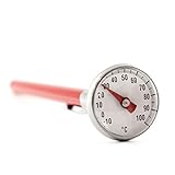 Lantelme Bimetall Bratenthermometer – Wasserdicht, Analog, Edelstahlsonde, -10 bis +100°C, Punktgenaues Garen für Fleisch, Thermometer Spülmaschinengeeignet, Umweltbewusstes Kochen