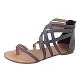 Sandalen Damen Sommer Bequem Schlappen Super Weich Leichte Super Weich rutschfest Modische Mode Orthopädische Leder Sommer Strand plateau sandaletten damen