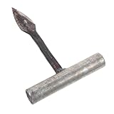 Cabilock Schwerlast Edelstahl Austernöffner T förmiges Schalenwerkzeug mit Rutschfestem Griff Ergonomisch für Meeresfrüchte Öffnen und Schneiden Kompakt und Leicht für Küche