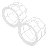 NUOBESTY 2 Stück Metall Schutzkäfig für Feuermelder und Rauchsensoren Flammschutz Einsetzbar in Haushalt Büro Gewerbe Einfache Montage Umfassender Schutz vor Beschädigung und