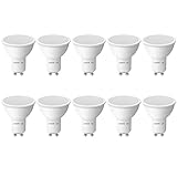 Lepro GU10 LED Warmweiss 4W Lampe, 2700K Warmweiß, 345 Lumen, 100° Abstrahlwinkel, Nicht Dimmbar Reflektorlampe, Energiesparendes LED Leuchtmittel für Wohnzimmer, Küche, Schlafzimmer, 10 Stück
