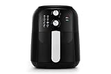 Linsar - Heissluftfritteuse 5L - Airfryer mit Timer - Temperatur frei wählbar - Energiesparender & schneller als Backöfen - Einfache Bedienung - 1400 Watt (Schwarz)