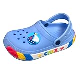 GOODEX Kinder Clogs Jungen Kinderclogs für Jungen Gartenschuhe Jungen Strandschuhe Schwimmbadschuhe Jungen Pantoffeln 33-34