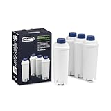 De'Longhi Original Wasserfilter 4er Pack DLSC321 - Zubehör für De'Longhi Kaffeevollautomaten mit Wasserfilter, Pflege und Schutz der Maschine, optimiert die Kaffeequalität und schützt vor Kalk