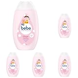 Bebe Zartpflege Bodylotion, Babypflege, zarte Pflegelotion für junge Haut, ohne Farbstoffe, leichter angenehmer Geruch, 300ml (Packung mit 5)