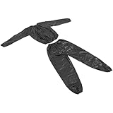 Zerodeko Saunaanzug Herren und Damen Schwarzer Schwitzanzug Fitness Sauna Suit zum Abnehmen Leichter Flexibler Sauna Trainingsanzug für Fettverbrennung Verbesserte Ausdauer Vielseitig für