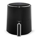 STARCREST Heißluftfritteuse 3,5L Fassungsvermögen, 1300W geräumige Heissluftfritteuse XXL 80-200°C, Airfryer groß mit 6 Voreinstellungen, Warmhaltefunktion, Schwarz