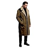 Generisch Warme Winterjacke Herren Herren Übergangsjacke Herbst Mantel A Linie Wintermantel Kurz Pea Coat Wollmantel Wolljacke Trenchcoat Kurz Herrenmantel Winter Übergangsjacke Herbst