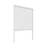 Windhager Insektenschutz Basic Rollofenster PVC, Insektenschutzrollo, Fliegengitterrollo, Selbstbausatz 130 x 160cm, weiß, 04503