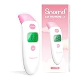 Snomd Fieberthermometer Kontaktlos Infrarot Ohr-und Stirnthermometer Digitales Ohrthermometer Kontaktlos Infrarot Medizinisches Thermometer für Baby
