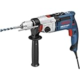 Bosch Professional Schlagbohrmaschine GSB 21-2 RCT (Bohr-Ø in Beton: 13-22 mm, 1300 Watt, inkl. Schnellspannbohrfutter 13mm, Tiefenanschlag 210mm, Zusatzhandgriff, Handwerkoffer)