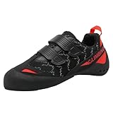 ZHENSI Kletterschuhe Herren Damen Jugend Anfänger Professionelles Klettern Bouldern Trainingsschuhe,Schwarz,42 EU