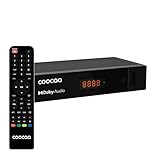 COOCAA - Digitaler HD-Satellitenempfänger HDS2610 - Sat Receiver für Full HD-Fernsehen - Zugang zu über 2000 Kanälen - Dolby Audio - inklusive HDMI Kabel - Benutzerfreundliches Menü - schwarz
