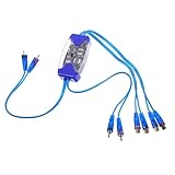 NUOBESTY Audio Filter Rauschfilter Ground Loop Noise Isolator Auto Stereo Entstörfilter für Verbesserten Einfache Installation Energiesparend Langlebig zur Audiobelebung