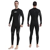 Gimilife Taucheranzüge für Herren und Damen, Herren 3MM Shorty/FullWetsuit Neoprenanzug Damen Ganzkörper im kalten Wasser halten warm für Tauchen Surfen Schnorcheln Kajakfahren(L)