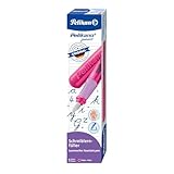 Pelikan Füller Pelikano Junior, Schreiblernfüller für Linkshänder, Pink, Feder L, 824866