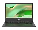 Acer Chromebook 314 CBOA314-1H-C5CQ Laptop 35,6 cm (14 Zoll) FullHD LCD (Intel Celeron N4500, 4 GB RAM, 128 GB SSD, Intel UHD Graphics, ChromeOS) Schwarz, spanische QWERTY-Tastatur