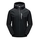 Herren-Kapuzenpullover mit durchgehendem Reißverschluss, warm, mit Reißverschluss, Fleece-Jacken, Sweatshirts, Jacken, Herbst-schrumpfbare Kapuzenjacke, dünn, Outdoor, winddicht, unregelmäßig,