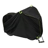 Wasserdichte Fahrradabdeckung für den Außenbereich, wasserdichte Plane für Fahrräder und Motorräder, staub- und UV-Schutz, mit atmungsaktiver Diebstahlsicherung, für Garten und Bergsteigen, bei jedem