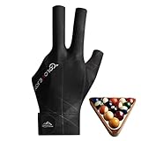Billard Handschuh,Billiard Pool Cue Gloves,Snooker Handschuhe,Professionelle Billardhandschuhe,Verstellbare Poolhandschuhe,Atmungsaktive Billard-Handschuhe Für Carom-Spiele, Snooker, Pool-Spiele