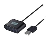 Angoily USB-hub USB-Port-hub Gaming Auslösen Zusätzliche USB-anschlüsse Für Laptops Multi-USB-anschluss USB-Adapter Mehrere USB-anschlüsse Für Oberfläche Rechner EIN Drag-Four-Splitter Abs