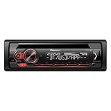 Pioneer DEH-S320BT | 1DIN Autoradio | CD-Tuner mit RDS | Bluetooth | MP3 | USB und AUX-Eingang | Freisprecheinrichtung | Smart Sync App | 13-Band Equalizer