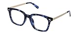 Peepers Oprah's Favorite Things 2019 Lesebrille mit Blaulichtfilter 'Limelight' für Damen, Schildkröte, Marineblau, 50