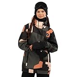 SIROKO - Snowboardjacke für Damen W1-W Sandboard - S - Schwarz/Braun