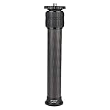 Andoer ER322C 32mm Tube Diameter Carbon Fiber Tripod Extender 2-Section Center Column Extension Tube Compatible with Zhiyun FeiyuTech hohem Handheld Gimbals All Tripods Max. Load Capacity 15kg