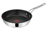 Tefal Jamie Oliver Cook's Classics Bratpfanne 28 cm, Antihaftversiegelung, Induktionstauglich, Backofenfest, Edelstahl, Genieteter Griff, E3060635