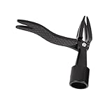 Generic Stand-Up-Unkrautzieher aus Aluminiumlegierung, Effizientes 4-Klauen-Unkrautjätgerät für die Gartenarbeit, Schwarz