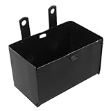 AKOOSY Batteriekasten Für Motorräder Batteriekasten-organizer Batterieträgergehäuse Aufbewahrung Des Batteriehalters Batteriespeicherhalter Batteriefach Motorradteile Metall Black