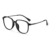 MOLUCI Blaulichtblockierende Lesebrille für Damen und Herren Gaming Lesen Computer TV Lesebrille Anti Augen Ermüdungsbrille,Schwarz,3.5 x