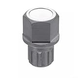 babominimer Radschloss Radmuttern für Passat und - 10 Zähne Anti-Diebstahl Design Metall Silber Ton 3x1,7cm (1 Stück)
