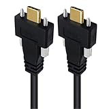 Psdndeww USB 3.1 Typ C Ladekabel Panel Mount Double Screw Locking Connection Cord 10Gbps Datenübertragung 4K60hz Videoausgang