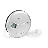 OneConcept CDC 100MP3 - Discman mit Netz- oder Batteriebetrieb, USB, Formate: CD, CD-R, CD-RW und MP3-CD, CD-Player, Bassverstärkung, Programmierfunktion, LCD-Anzeige, inkl., Silber