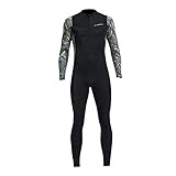 Perfeclan Scuba Neoprenanzug Ree Diving Ganzkörpertauchanzug Einteilige Lange Ärmel Front-Reißverschluss Surfen Tauchen Schnorcheln und Sonstiges, XXL
