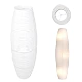 Euyaita Papier Stehlampe Lampenschirm Standleuchte Ersatzschirme Lampenschirm aus Papier Papierschirm Standleuchte Schirm Ersatz Reispapier Stehlampe Schirm für Wohnzimmer Schlafzimmer (110CM)