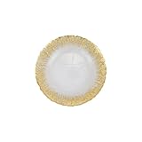 Vietri Rufolo Canape-Teller aus Glas, goldfarben, 15,2 cm, kleine Schale zum Servieren von Vorspeisen