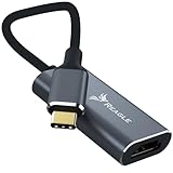 Reagle Adapterkabel USB-C HDMI 4K MacBook Plug and Play 4K 30Hz 2K 60Hz Aluminiumgehäuse Silber Erweiterter Desktop Videospiegelung