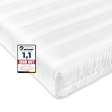 RELLINGER® Matratze 90x200 cm - Höhe 10 cm [HÄRTEGRAD H2] - ÖkoTex Zertifizierte Rollmatratze (Made in Europe) - Orthopädische Komfort- Kaltschaummatratze - Bezug bis zu 60 °C Grad waschbar