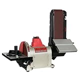 BUCKTOOL 500W Band-Tellerschleifer mit Zubehör | Bandschleifmaschine mit Schleifbandgeschw. 9.2 m/s, Schleifteller Drehzahl 2980 U/min | SchleiftellerØ 200mm