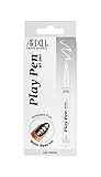 ARDELL Nailart Play Pen - Nagellack Stift ohne UV Lampe, Nail Pen Nagellack mit dünnem Pinsel für French, Muster und Linien | French Stift für Nägel - weiß