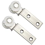 UOCAI 2 Stück 20mm Rolle Vorhangrolle, Laufrollen für Schiebetüren für Laufschiene mit Rollen Laufschienen für Schiebetüren Leise Gleitrollen mit Lager Einfache Montage für Vorhänge, Bilderaufhängung