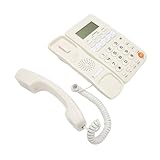 Estink Festnetzhelfer -Telefon Big Button Kabelgew DIEE Hotelbüro Haushalt Telefon (White)