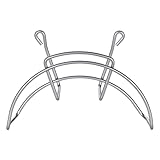 SOTECH Schlauchhalter Silberoptik (BA 96 mm, Breite 179 mm) Schlauchhalterung zum Anschrauben, Kabelhalter für Besenschrank, Hauswirtschaftsräume & Werkstätten