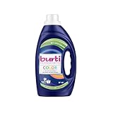 burti COLOR Waschmittel flüssig – Flüssigwaschmittel ohne Bleichmittel & Weichspüler - Fleckenentferner - 29 Wäschen – Farb- & Faserschutz für bunte Kleidung
