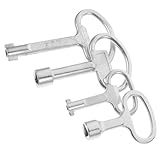 EXCEART 4Stücke Multifunktionsschlüssel Schraubenschlüssel Für Elektrische Kästen Wasser Und Gaszähler Dreikantschlüssel Vierkantschlüssel Für Klempnerarbeiten